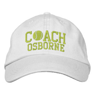 Tennis Coach Personalised Embroidered Hat