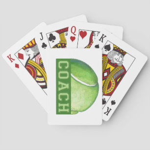 Tennis Coach Playing Cards