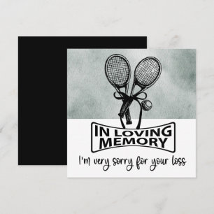 Tennis Condolences Sorry for your loss 