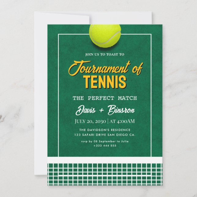 Tennis Country Club Invitation (Front)