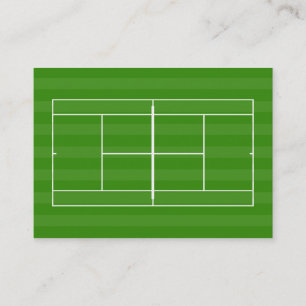 Tennis court business card
