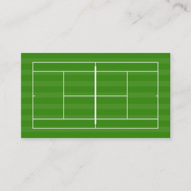 Tennis court business card (Front)