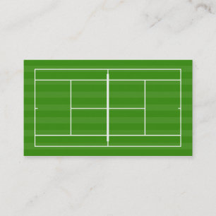 Tennis court business card