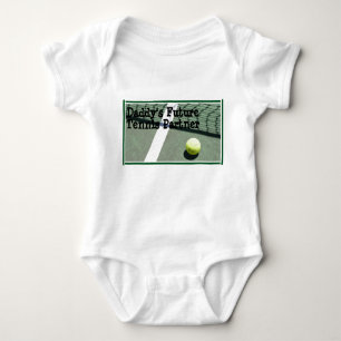 tennis_court, Daddy's Future Tennis Partner Baby Bodysuit