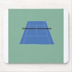Tennis Court - Green and Blue Mouse Pad