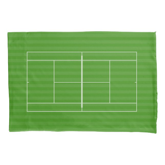 TENNIS COURT LINE MARKING PILLOWCASE (Front)