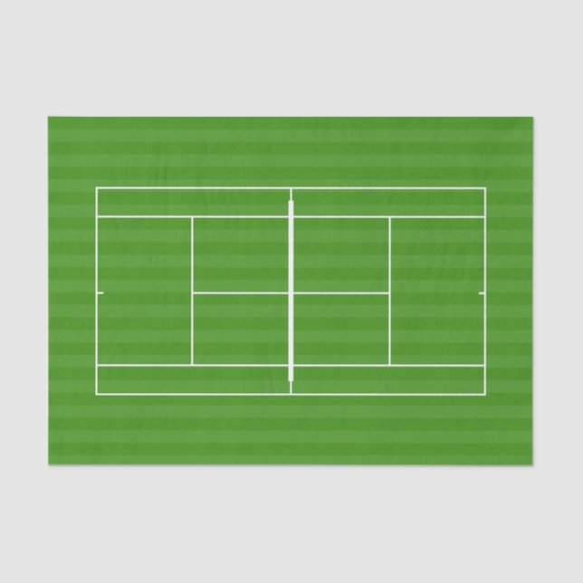 TENNIS COURT LINE MARKING Tissue Paper (Front)