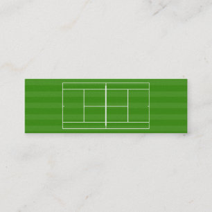 Tennis court mini business card