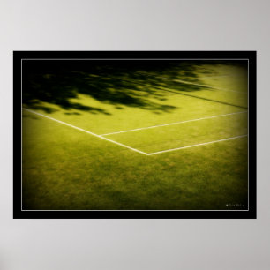 tennis court poster