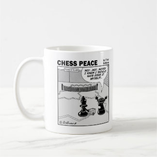 Tennis court scene Chess Peace mug