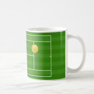 Tennis court & TENNIS ball Coffee Mug