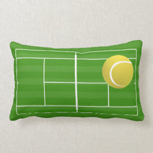 Tennis Court & Tennis Ball Lumbar Cushion
