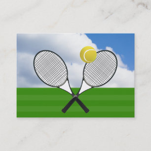 Tennis court & TENNIS RACKETS Business Card