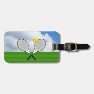 Tennis court & TENNIS RACKETS Luggage Tag