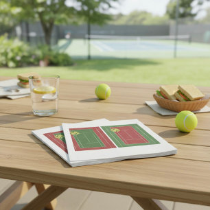 Tennis Courts Paper Napkins