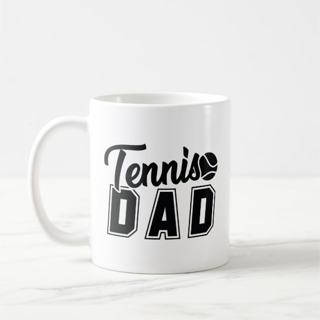 Tennis Dad Coffee Mug (Left)