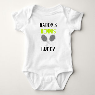 Tennis Dad: Daddy's Tennis Buddy Funny Baby Bodysuit