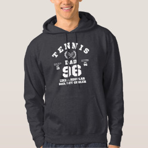 Tennis Dad Funny Sports Established 1996 Hoodie