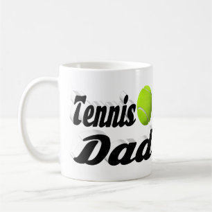 Tennis Dad half text Coffee Mug