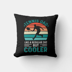 Tennis Dad Retro Sunset Cushion