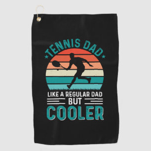 Tennis Dad Retro Sunset Golf Towel