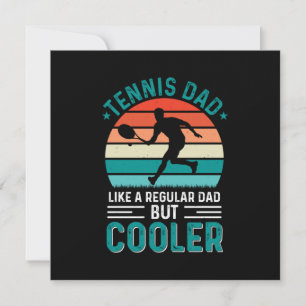 Tennis Dad Retro Sunset Invitation