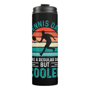 Tennis Dad Retro Sunset Thermal Tumbler