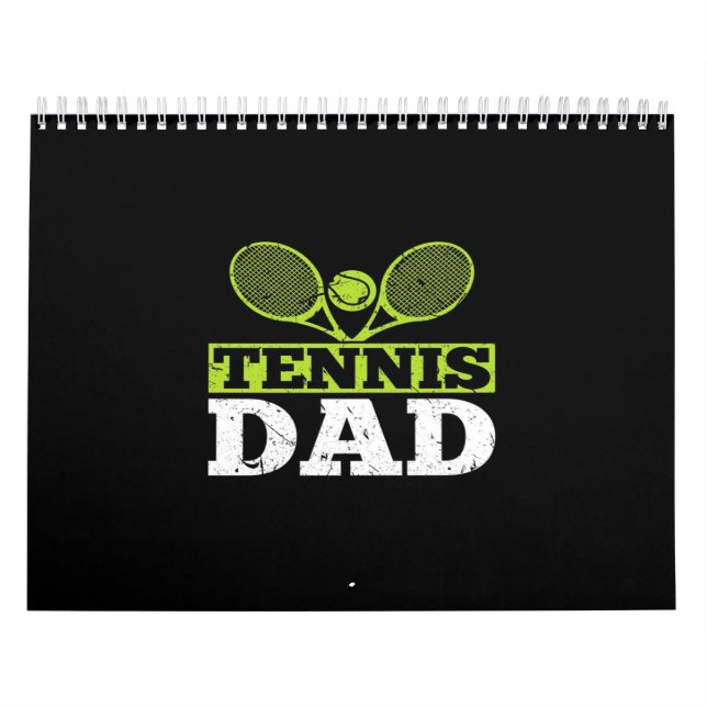 Tennis Dad Tennis Player | Tennis Lover Calendar (Cover)