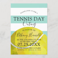 Tennis Day Outing | Tennis Themed Sage Invite