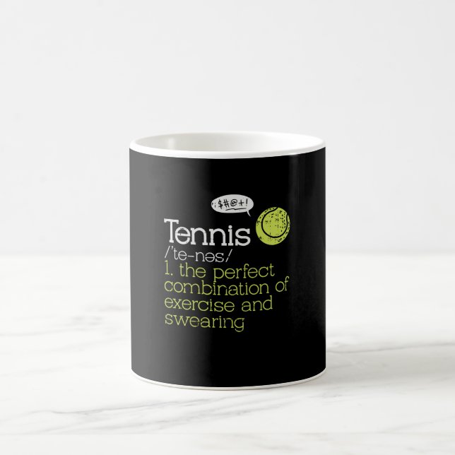 Tennis Definition Coffee Mug (Center)