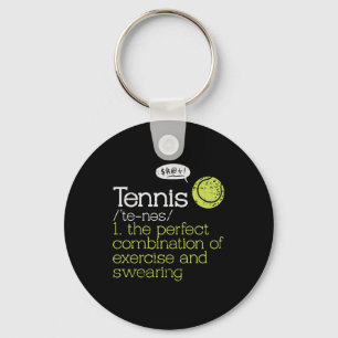 Tennis Definition Key Ring