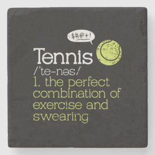 Tennis Definition  Stone Coaster