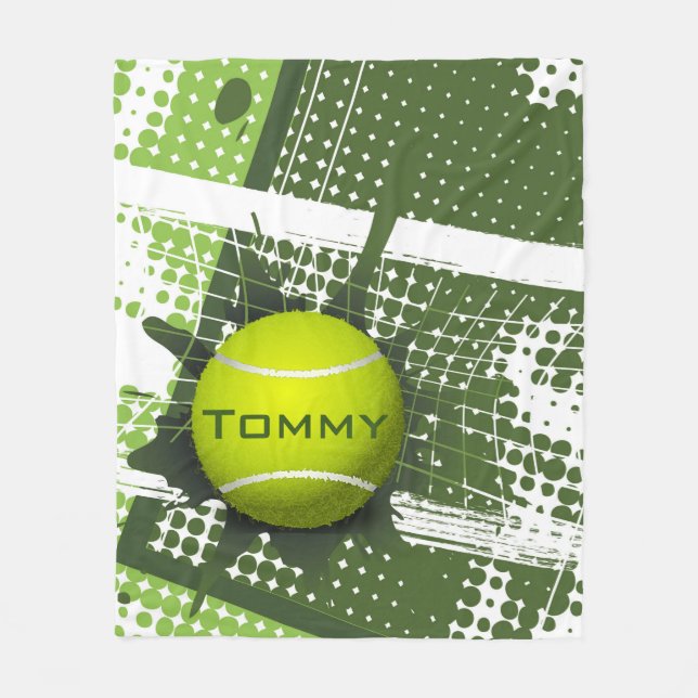 Tennis Design 1 Fleece Blanket (Front)
