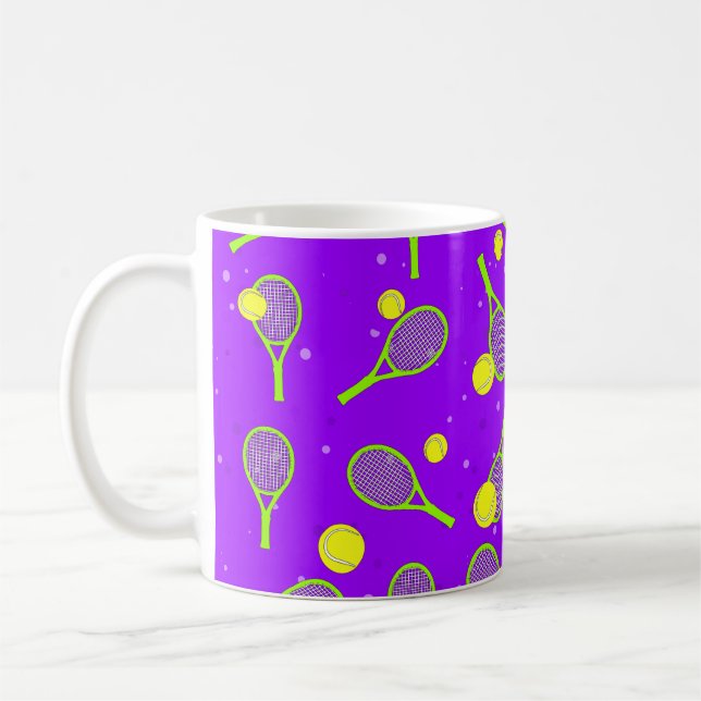 Tennis Design Coffee Mug (Left)