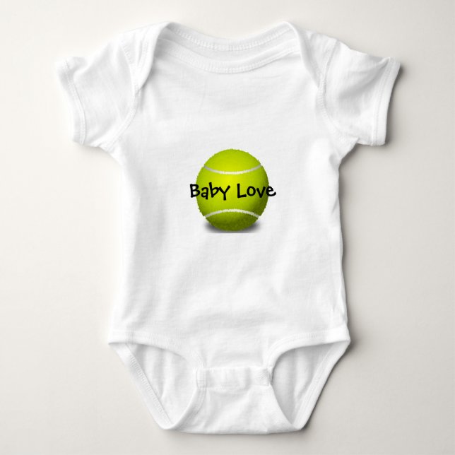 Tennis Design Customisable Baby Clothing Bodysuit (Front)