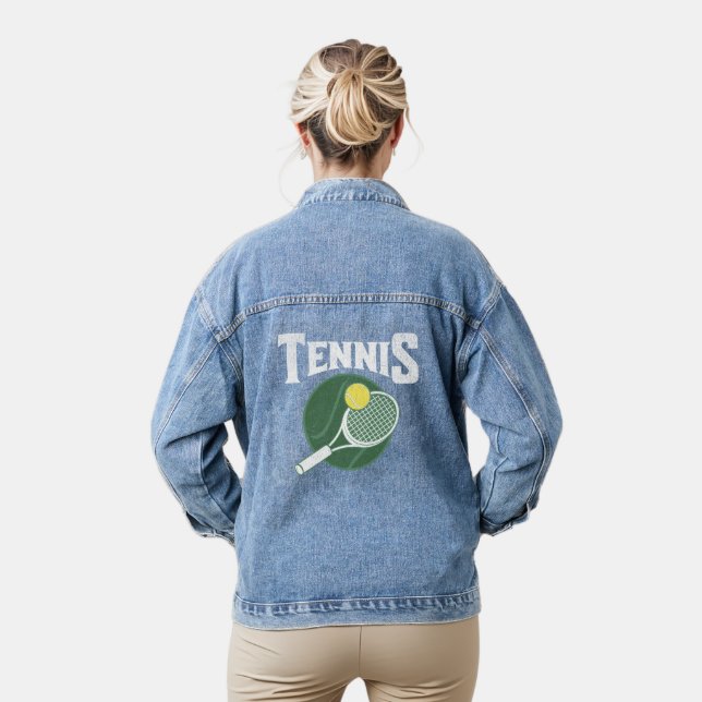 Tennis design denim jacket (Model)
