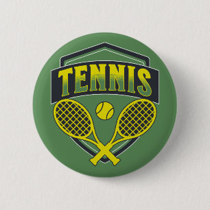 Tennis design for tennis lovers 6 cm round badge