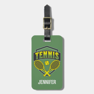 Tennis design for tennis lovers luggage tag