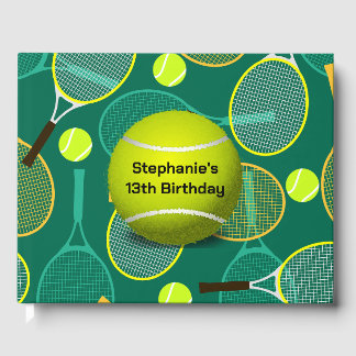Tennis Design Guest Book
