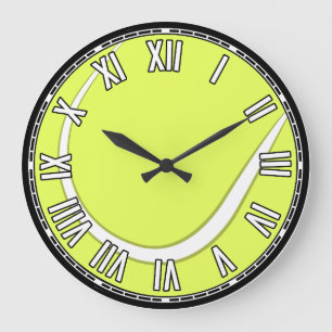 Tennis Design Large Clock