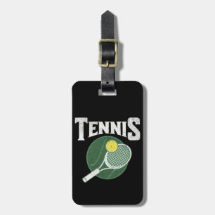 Tennis design luggage tag