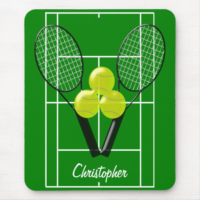 Tennis Design Mouse Pad (Front)