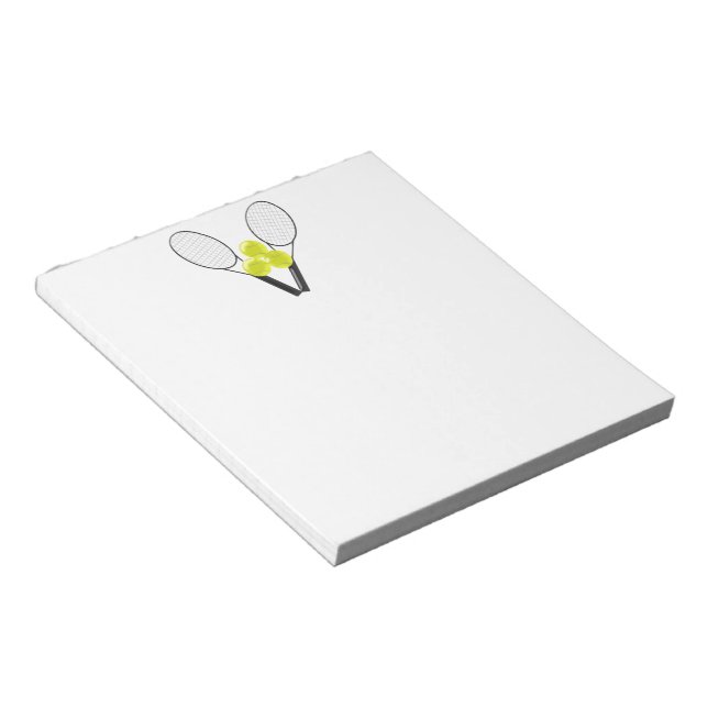 Tennis Design Notepad (Angled)