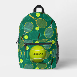 Tennis Design Printed Backpack