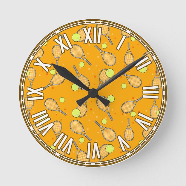 Tennis Design Round Clock (Front)