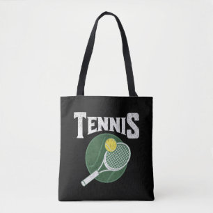Tennis design tote bag