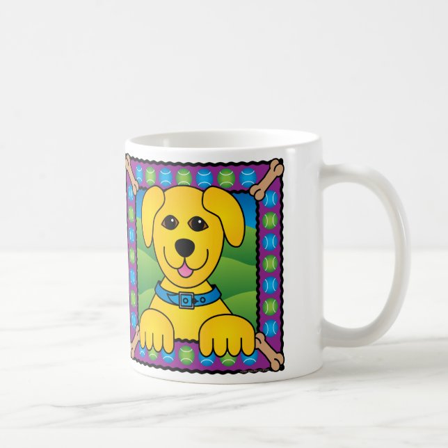 Tennis Dog Coffee Mug (Right)