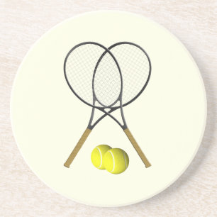 Tennis Doubles Cream Coaster