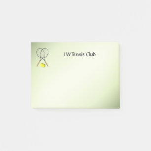 Tennis Doubles Green Post-it Notes
