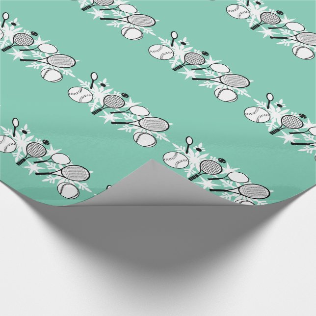 Tennis elegant wrapping paper (Corner)